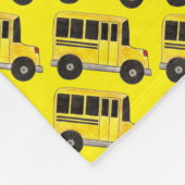 Yellow School Bus Busfahrer Bildung Fleecedecke (Ecke)