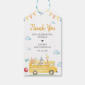 Yellow School Bus Geburtstagsparty Geschenkanhänger (Vorderseite)
