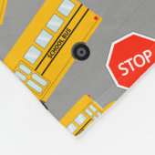Yellow School Bus Kindergarten Abschluss Fleecedecke (Ecke)