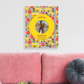 Yellow School Bus Kindergarten Abschluss Leinwanddruck (Insitu (Wohnzimmer))