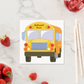 Yellow School Bus Paper Napkins Serviette (Beispiel)