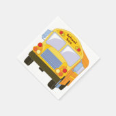 Yellow School Bus Paper Napkins Serviette (Ecke)