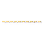 Yellow School Bus Pattern Satinband (Vorderseite)