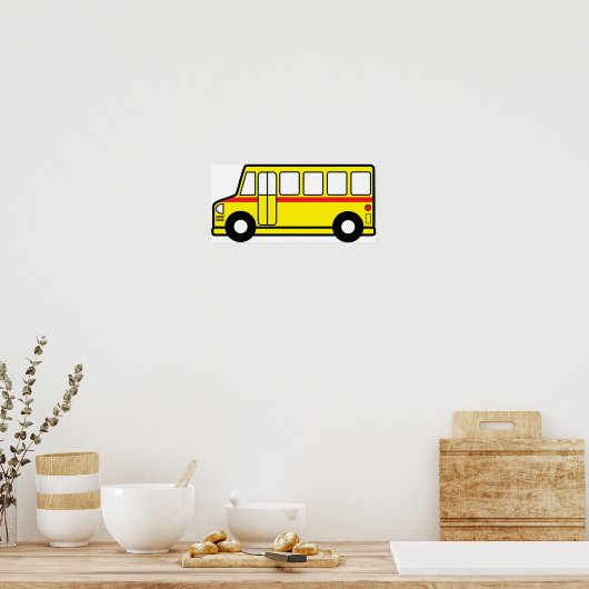 Yellow School Bus Poster (Küche)