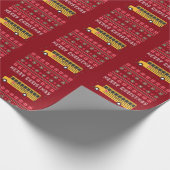 Yellow School Bus Ugge Weihnachtskraut Geschenkpapier (Ecke)