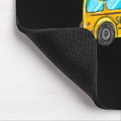 Yellow School Bus Weihnachtsbaum Treiber Paja Mousepad (Ecke)