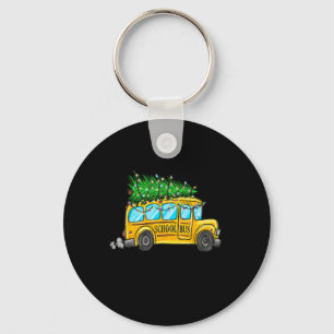 Yellow School Bus Weihnachtsbaum Treiber Paja Schlüsselanhänger