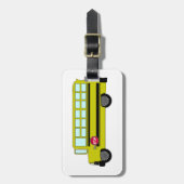 Yellow School Bus with Stop Sign Gepäckanhänger (Vorderseite vertikal)