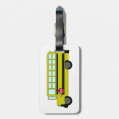 Yellow School Bus with Stop Sign Gepäckanhänger (Rückseite vertikal)