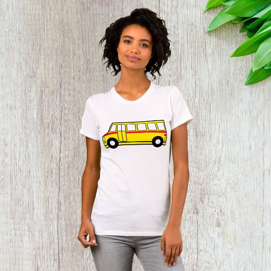 Yellow School Bus Womens T - Shirt