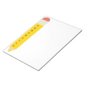 Yellow School Pencil Notizblock (angewinkelt)