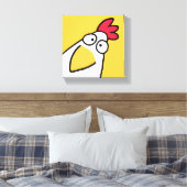 Yellow SERIOY CHICKEN von Sandra Boynton Leinwanddruck (Insitu (Schlafzimmer))