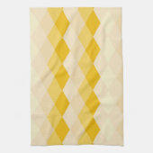 Yellow Shade Rhombus Shape Pattern Geschirrtuch (Vertikal)