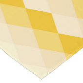 Yellow Shade Rhombus Shape Pattern Kurzer Tischläufer (Ecke)