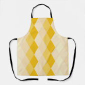 Yellow Shade Rhombus Shape Pattern Schürze (Vorderseite)