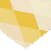 Yellow Shade Rhombus Shape Pattern Tischdecke (Schrägansicht)