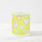 Yellow shapes mug mattglastasse (Mittel)