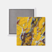 Yellow Shattuckite Magnet (Vorderseite/Rückseite)