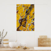 Yellow Shattuckite Poster (Küche)