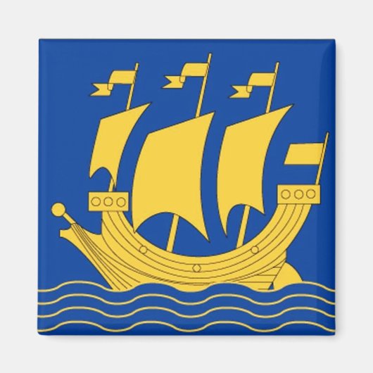 Yellow Ship Magnet (Vorne)