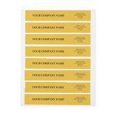 Yellow Simple Elegant Minimalist Custom Business (Bogen)