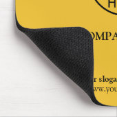 Yellow Simple Modern Custom Company Business Logo Mousepad (Ecke)