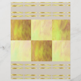 Yellow Skies Tiles Scrapbook Paper 2-Sided Page