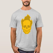 Yellow Skull Graphic T-Shirt – Bright Skull Design (Vorderseite)