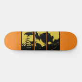 Yellow Skull Skateboard (Horizontal)