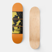 Yellow Skull Skateboard (Vorderseite)