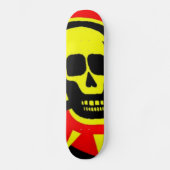 Yellow Skull Skateboard (Vorderseite)