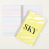 Yellow Sky Notebook Notizblock (Innen)