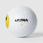 Yellow smile face 001 golfball (Logo)