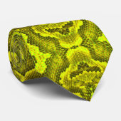 Yellow Snake Texture Krawatte (Gerollt)