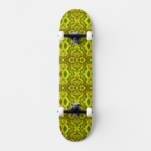 Yellow Snake Texture SkateBoard (Vorderseite)