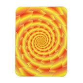 Yellow Snakeskin Spiral Magnet (Vertikal)