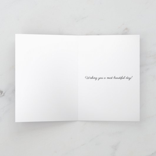 Yellow Snapdragons Floral Birthday Karte (Innenseite)