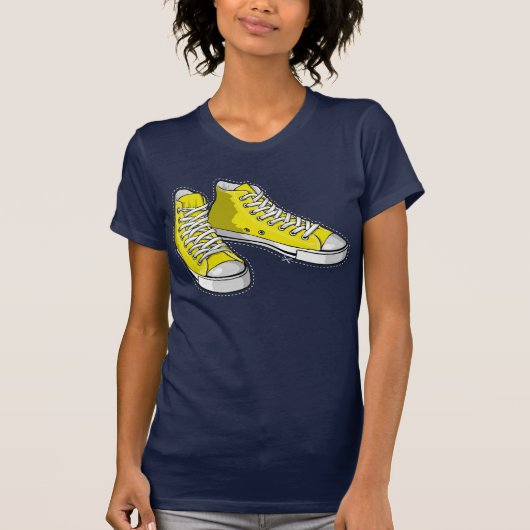 Yellow sneakers T-Shirt (Vorderseite)
