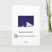 Yellow Snow Weihnachtskarte Feiertagskarte (Rückseite)