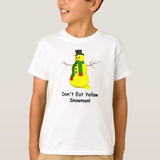 Yellow Snowman T-Shirt (Vorderseite)