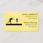Yellow Social calling card-Disc Golf Visitenkarte (Vorderseite)
