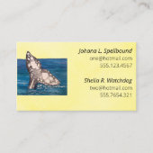 Yellow Social calling card-whale Visitenkarte (Vorderseite)