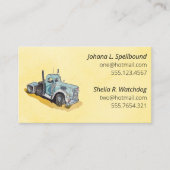 Yellow Social introduction calling card-semi Visitenkarte (Vorderseite)