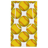 Yellow Softball Kleine Geschenktüte (Vorderseite)