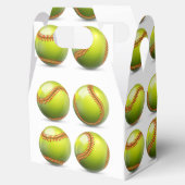 Yellow Softball Thema Geburtstagsparty Geschenkschachtel (Geöffnet)