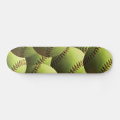 Yellow Softball Wallpaper Skateboard (Horizontal)