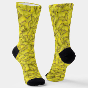 Yellow Softballs Socken