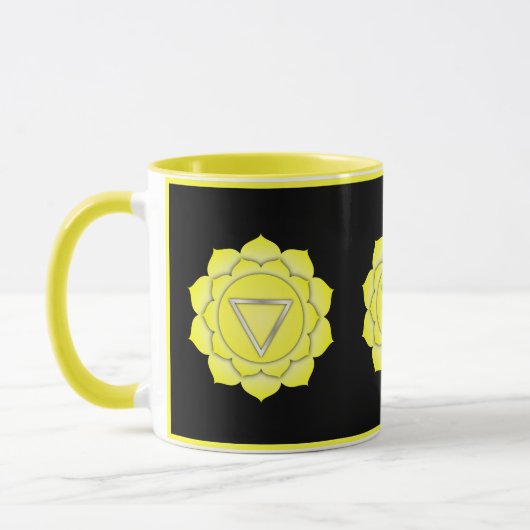 Yellow Solar Plexus Chakra Zen Yoga Namaste Tasse (Links)