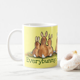 Yellow Somebunny Bunny Rabbit Liebe Wertschätzung Kaffeetasse