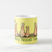 Yellow Somebunny Bunny Rabbit Liebe Wertschätzung Kaffeetasse (Mittel)